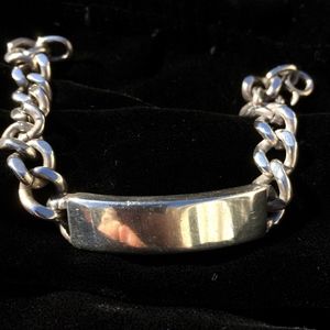 Tiffany-Style ID Bracelet Sterling